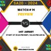 SA20 2024 Match 14, Paarl Royals vs MI Cape Town Match Preview, Pitch Report, Weather Report, Predicted XI, Fantasy Tips, and Live Streaming Details