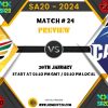 SA20 2024 Match 24, Durban Super Giants vs Pretoria Capitals Preview, Pitch Report, Weather Report, Predicted XI, Fantasy Tips, and Live Streaming Details