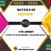 SA20 2024 Match 9, Paarl Royals vs Joburg Super Kings Match Preview, Pitch Report, Weather Report, Predicted XI, Fantasy Tips, and Live Streaming Details