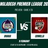 BPL 2024 Match 26, Durdanto Dhaka vs Comilla Victorians Preview, Pitch Report, Weather Report, Predicted XI, Fantasy Tips, and Live Streaming Details