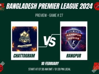 BPL 2024 Match 27, Chattogram Challengers vs Rangpur Riders Preview, Pitch Report, Weather Report, Predicted XI, Fantasy Tips, and Live Streaming Details