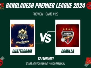 BPL 2024 Match 29, Chattogram Challengers vs Comilla Victorians Preview, Pitch Report, Weather Report, Predicted XI, Fantasy Tips, and Live Streaming Details