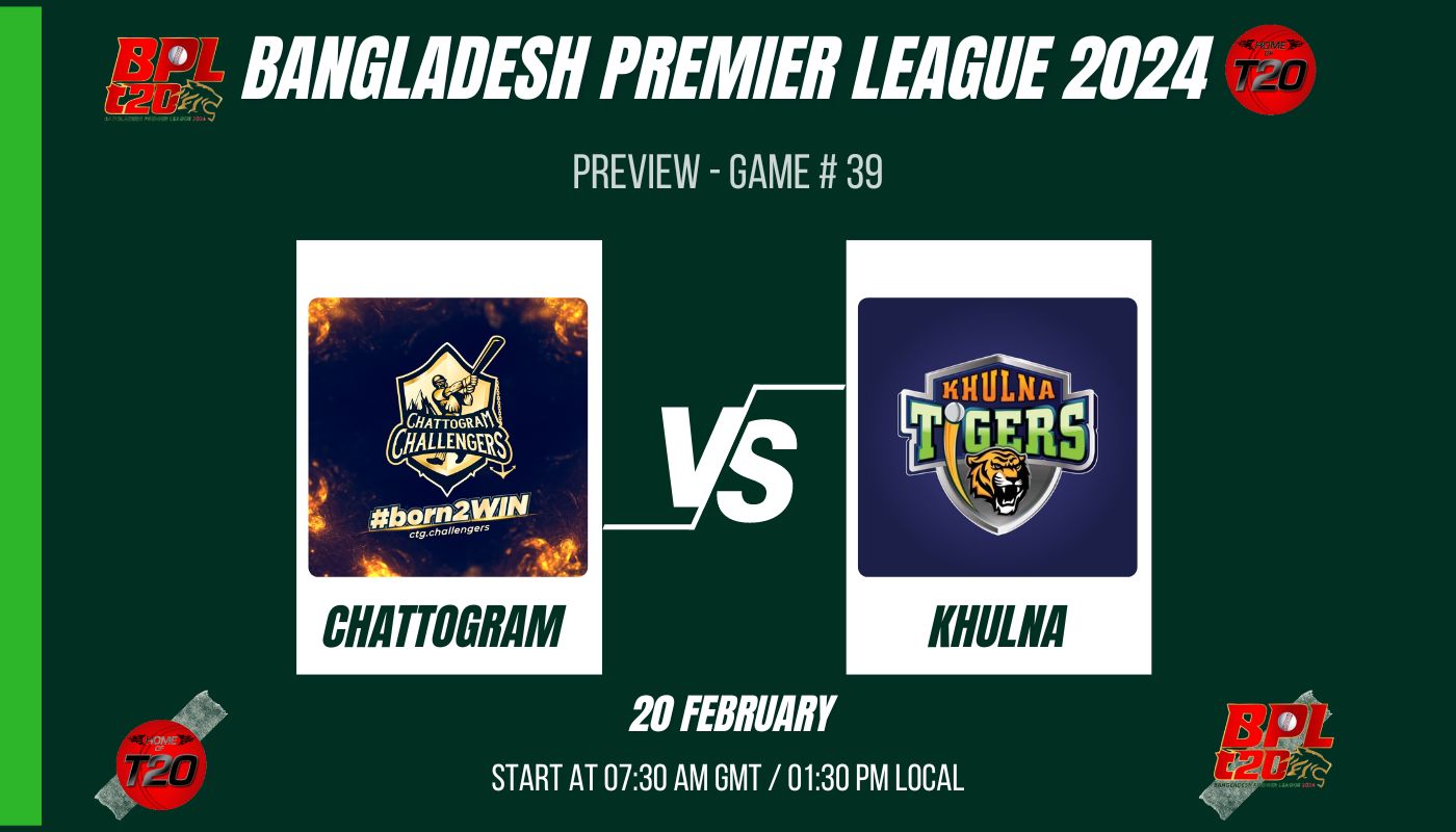 BPL 2024 Match 39, Chattogram Challengers vs Khulna Tigers Preview, Pitch Report, Weather Report, Predicted XI, Fantasy Tips, and Live Streaming Details