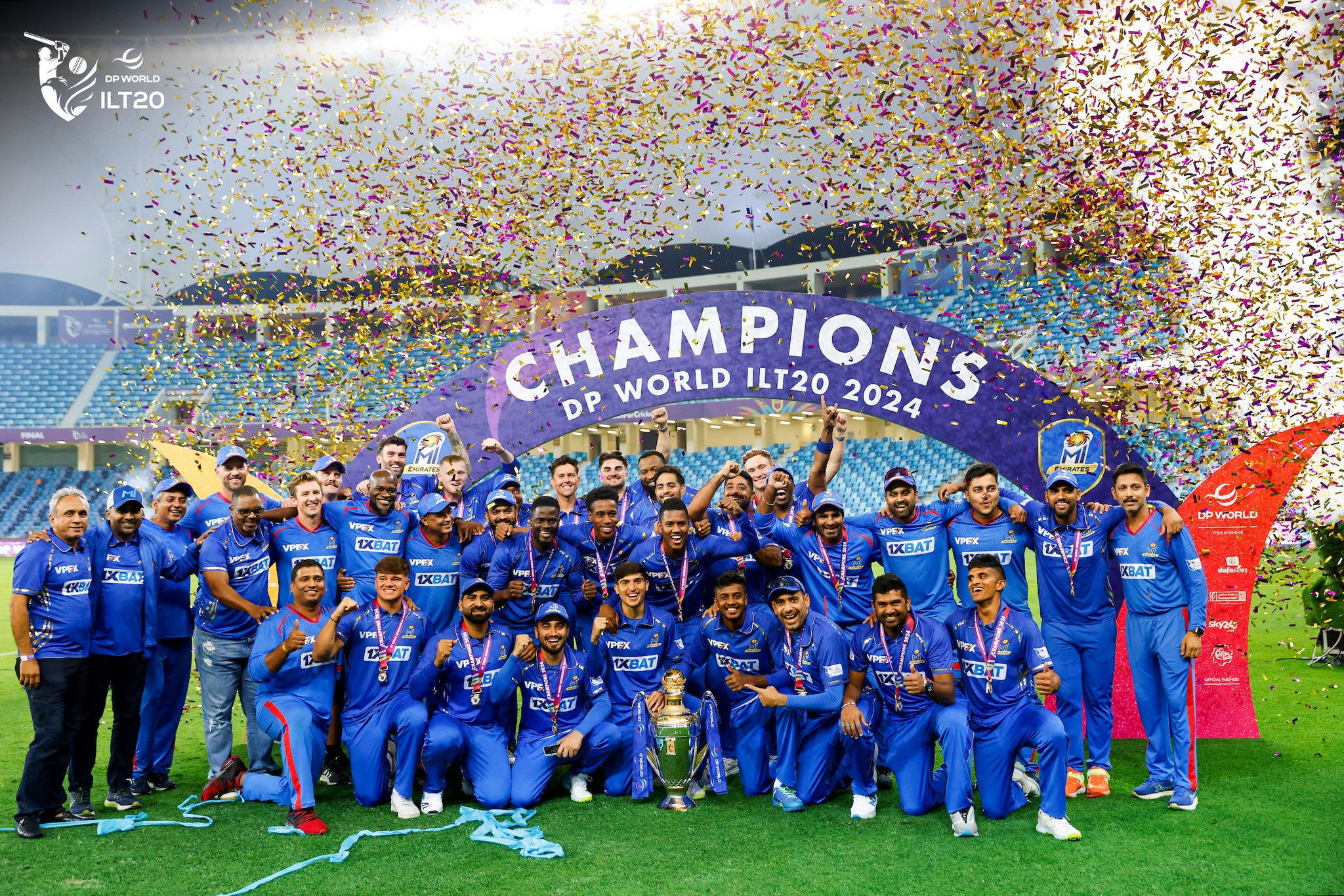 MI Emirates Crowned Champions of ILT20 with Dominant Win Over Dubai Capitals