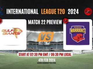 ILT20 2024 Match 22, Gulf Giants vs Sharjah Warriors Preview, Pitch Report, Weather Report, Predicted XI, Fantasy Tips, and Live Streaming Details