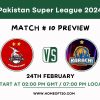 PSL 2024 Match 10, Lahore Qalandars vs Karachi Kings Preview, Pitch Report, Weather Report, Predicted XI, Fantasy Tips, and Live Streaming Details