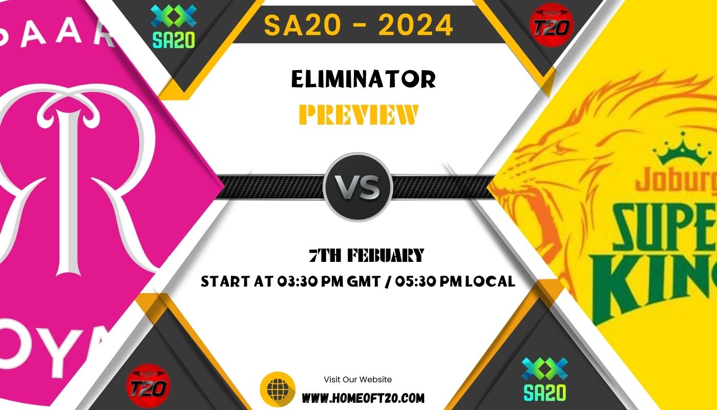 SA20 2024 Eliminator, Paarl Royals vs Joburg Super Kings Preview, Pitch Report, Weather Report, Predicted XI, Fantasy Tips, and Live Streaming Details