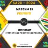 SA20 2024 Match 29, Joburg Super Kings vs Durban Super Giants Preview, Pitch Report, Weather Report, Predicted XI, Fantasy Tips, and Live Streaming Details