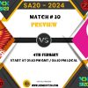 SA20 2024 Match 30, Sunrisers Eastern Cape vs Paarl Royals Preview, Pitch Report, Weather Report, Predicted XI, Fantasy Tips, and Live Streaming Details