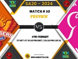 SA20 2024 Match 30, Sunrisers Eastern Cape vs Paarl Royals Preview, Pitch Report, Weather Report, Predicted XI, Fantasy Tips, and Live Streaming Details