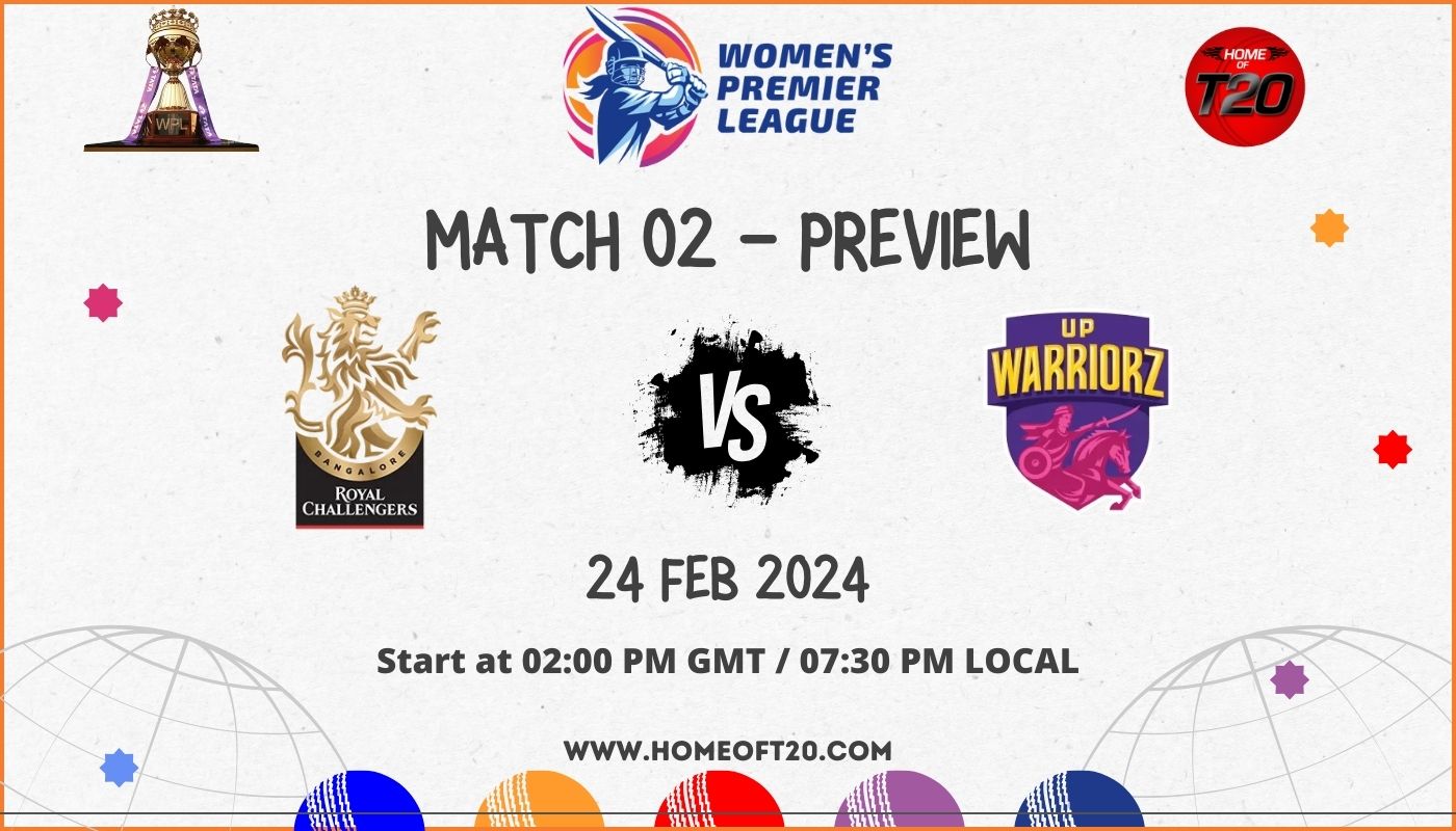 WPL 2024 Match 2, Royal Challengers Bangalore vs UP Warriorz Preview, Pitch Report, Weather Report, Predicted XI, Fantasy Tips, and Live Streaming Details