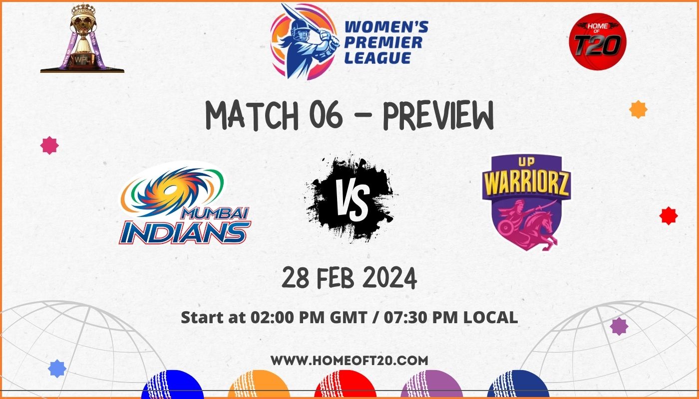 WPL 2024 Match 6, Mumbai Indians Women vs UP Warriorz Preview, Pitch Report, Weather Report, Predicted XI, Fantasy Tips, and Live Streaming Details