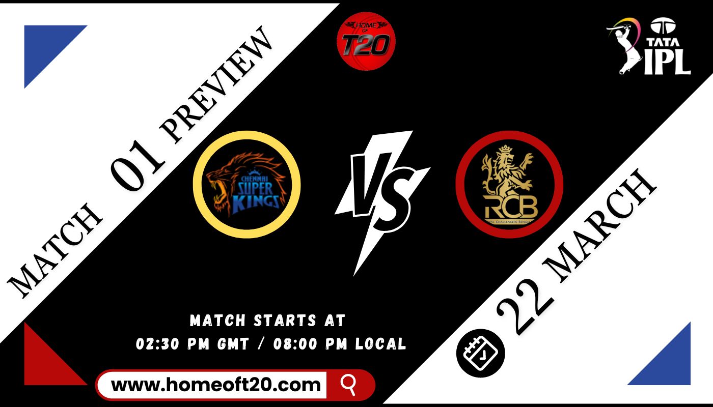 IPL 2024 Match 1, Chennai Super Kings vs Royal Challengers Bangalore Preview, Pitch Report, Weather Report, Predicted XI, Fantasy Tips, and Live Streaming Details