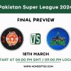 PSL 2024 Final, Multan Sultans vs Islamabad United Preview, Pitch Report, Weather Report, Predicted XI, Fantasy Tips, and Live Streaming Details