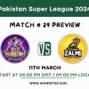 PSL 2024 Match 29, Karachi Kings vs Peshawar Zalmi Preview, Pitch Report, Weather Report, Predicted XI, Fantasy Tips, and Live Streaming Details