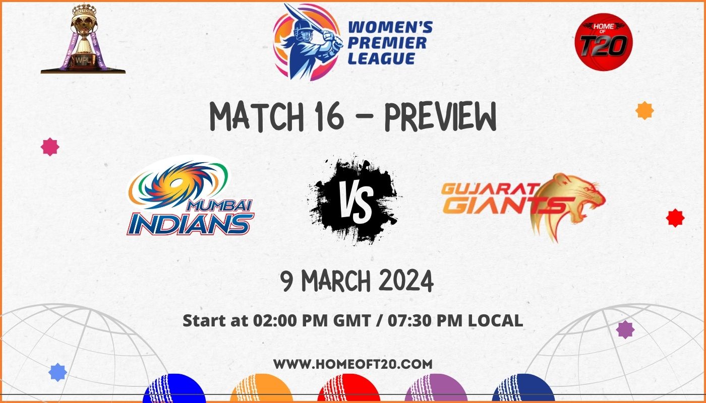 WPL 2024 Match 16, Mumbai Indians Women vs Gujarat Giants Preview, Pitch Report, Weather Report, Predicted XI, Fantasy Tips, and Live Streaming Details