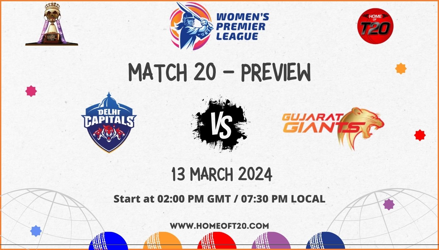 WPL 2024 Match 20, Gujarat Giants vs Delhi Capitals Preview, Pitch Report, Weather Report, Predicted XI, Fantasy Tips, and Live Streaming Details