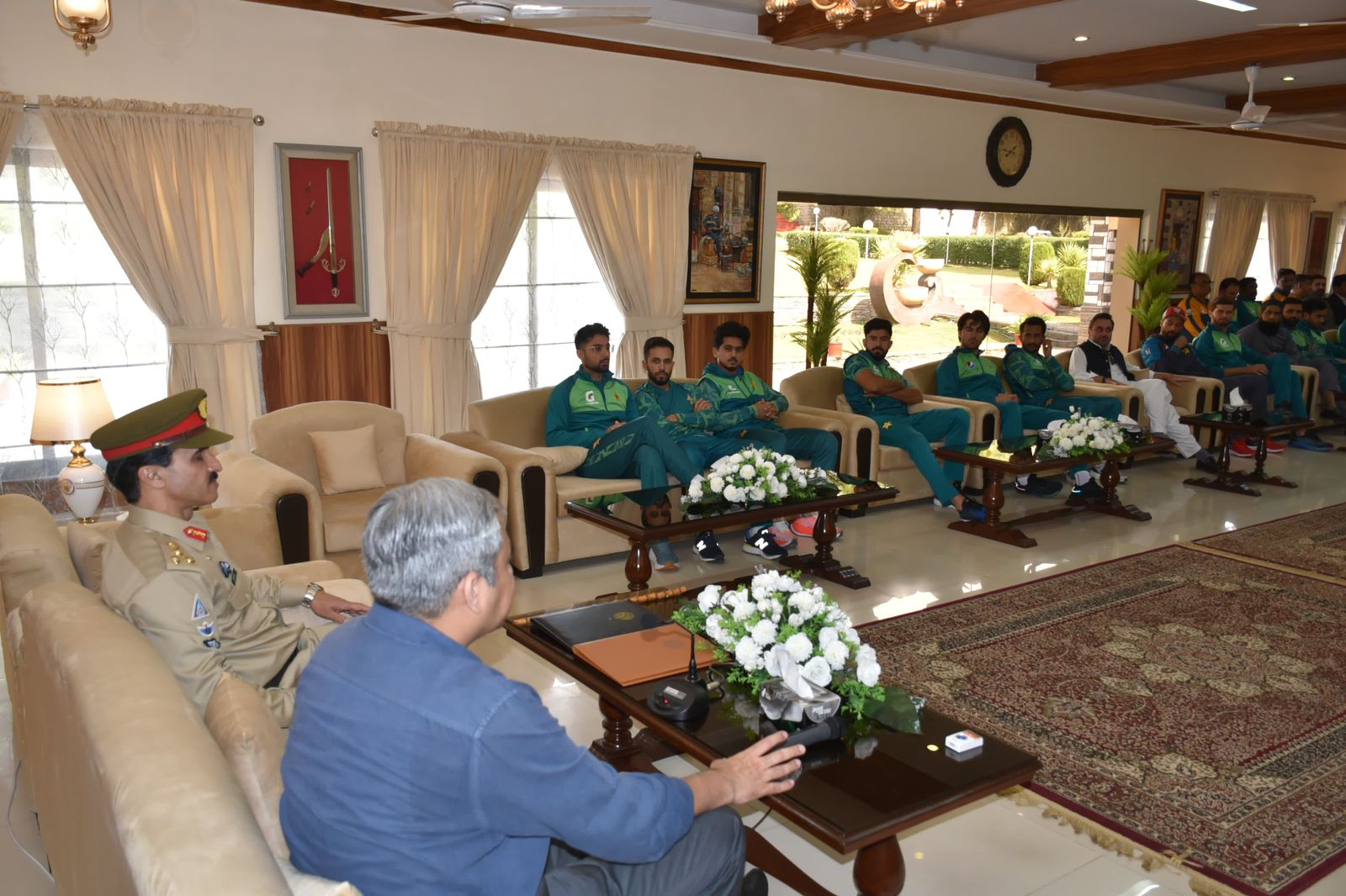 PCB Chairman Mr Mohsin Naqvi meets players at Kakul Camp amidst captaincy saga