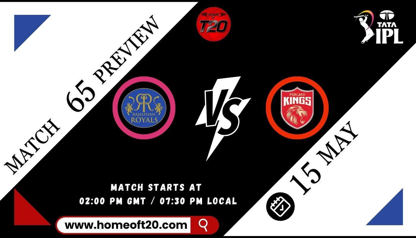 IPL 2024 Match 65, Rajasthan Royals vs Punjab Kings Preview, Pitch Report, Weather Report, Predicted XI, Fantasy Tips, and Live Streaming Details