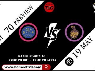 Rajasthan Royals vs Kolkata Knight Riders