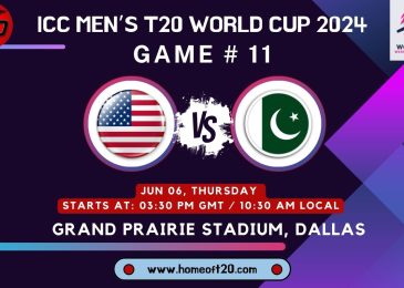 T20 World Cup 2024 Match 11, Pakistan vs USA Preview, Pitch Report, Weather Report, Predicted XI, Fantasy Tips, and Live Streaming Details