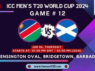 T20 World Cup 2024 Match 12, Namibia vs Scotland Preview, Pitch Report, Weather Report, Predicted XI, Fantasy Tips, and Live Streaming Details