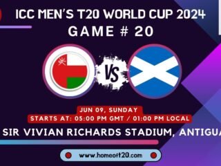 T20 World Cup 2024 Match 20, Oman vs Scotland Preview, Pitch Report, Weather Report, Predicted XI, Fantasy Tips, and Live Streaming Details