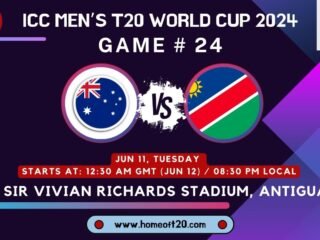 T20 World Cup 2024 Match 24, Australia vs Namibia Preview, Pitch Report, Weather Report, Predicted XI, Fantasy Tips, and Live Streaming Details
