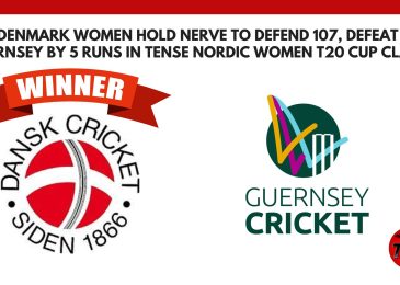 Denmark Women Hold Nerve to Defend 107, Defeat Guernsey by 5 Runs in Tense Nordic Women T20 Cup Clash