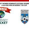 Guernsey Women Dominate Estonia Women with a 66-Run Win in Nordic T20 Cup