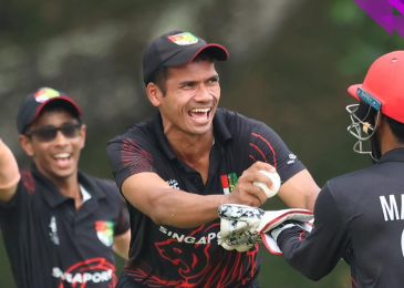 Singapore Thrashes Myanmar by 8 Wickets in Asia Qualifier A Clash