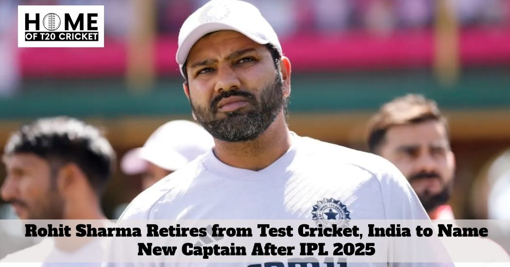 Rohit Sharma Retires from Test Cricket, India to Name New Captain After IPL 2025