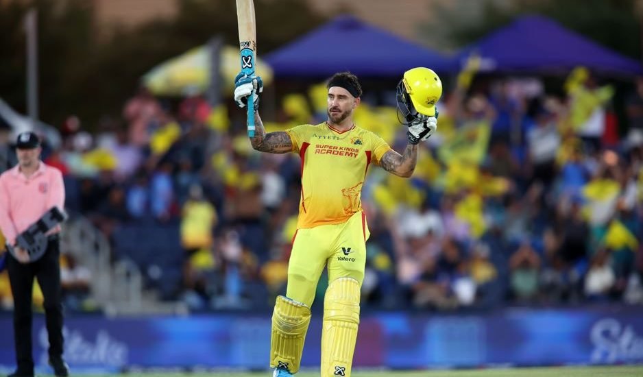 Faf du Plessis century MLC 2025