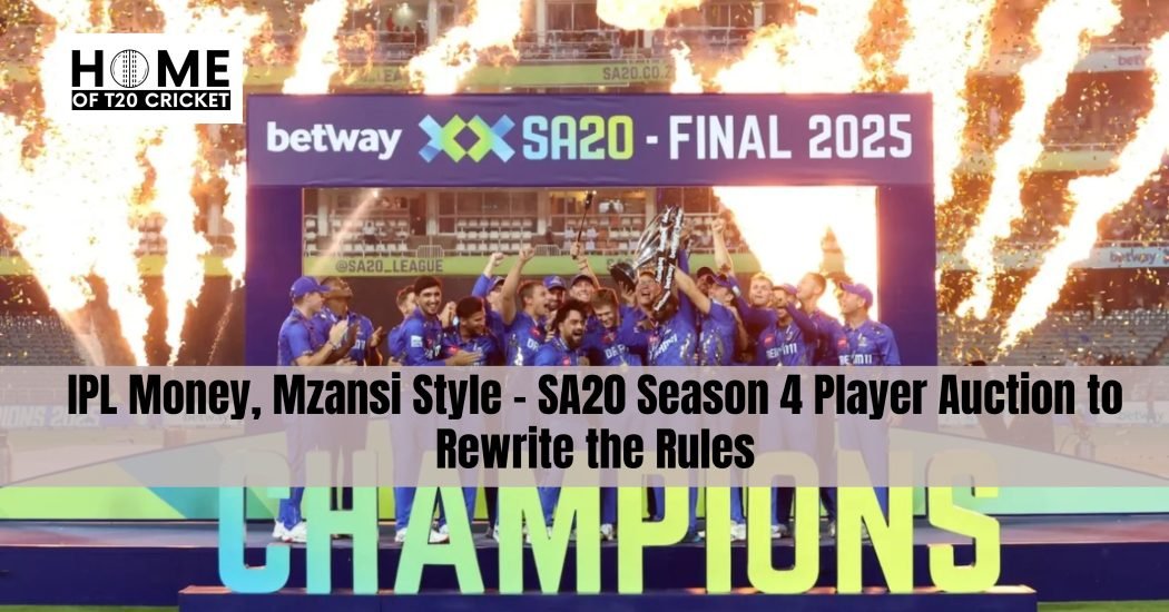 IPL Money, Mzansi Style – SA20 Season 4 Player Auction to Rewrite the Rules
