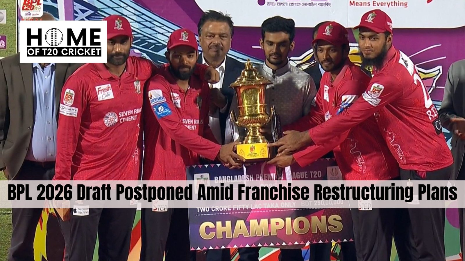 BPL 2026 Draft Postponed Amid Franchise Restructuring Plans