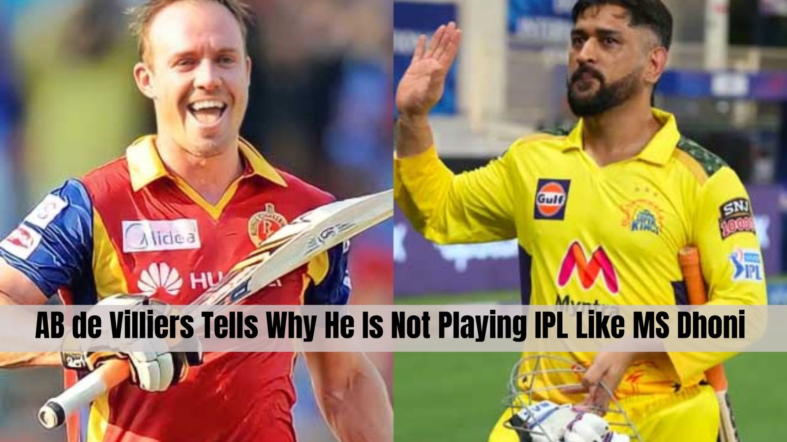 AB de Villiers Tells Why He Is Not Playing IPL Like MS Dhoni