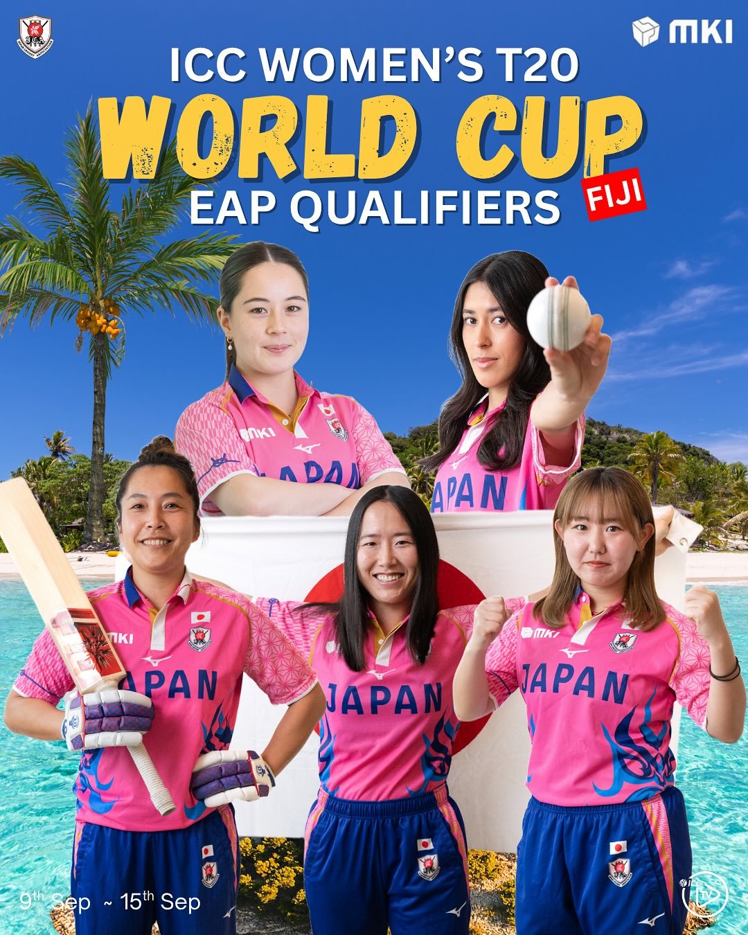 Japan Women's Tour of Fiji & EAP Qualifier 2025 Schedule