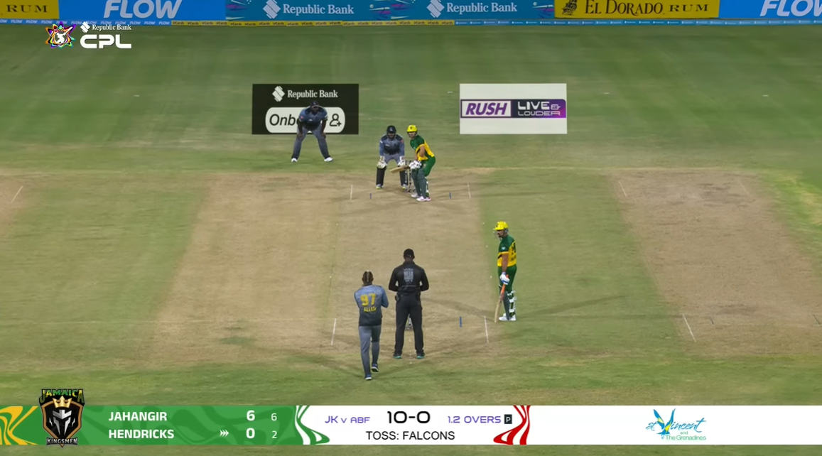 Jamaica Kingsmen vs Antigua and Barbuda Falcons during CPL 2026