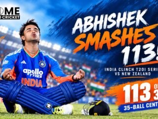 Abhishek Sharma scores 113 against New Zealand in third T20I