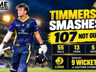 Neil Timmers scores unbeaten 107 against Eastern Storm in CSA T20 Challenge