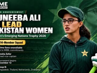Muneeba Ali named Pakistan captain for Women's Emerging Nations Trophy 2026
